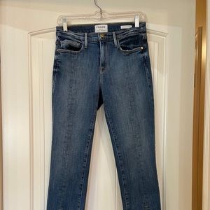 Frame Jeans- Nouveau Straight with split hem.